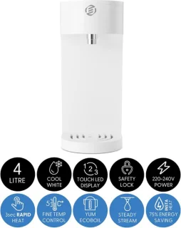 Equivera Heetdispenser - Instant Waterkoker met Afneembaar Reservoir