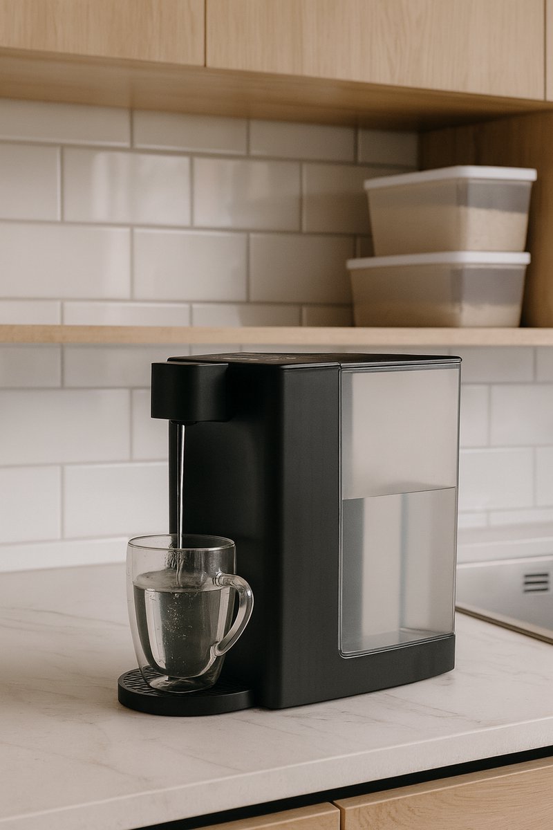 Wat vinden we goed aan de Fameilleur Digitale Heetwaterdispenser 3L Zwart 2400W