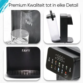 Favy Pro Heetwaterdispenser 3,5 L Zwart