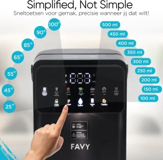 Favy Pro Heetwaterdispenser 3,5 L Zwart