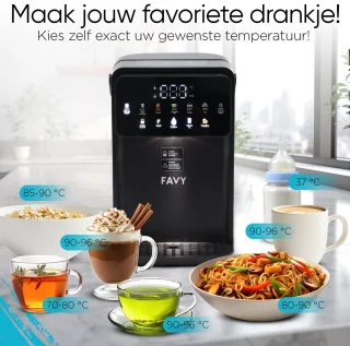 Favy Pro Heetwaterdispenser 3,5 L Zwart