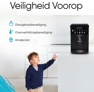 Favy Pro Heetwaterdispenser 3,5 L Zwart