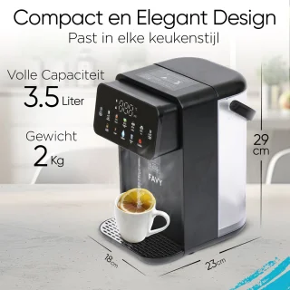 Favy Pro Heetwaterdispenser 3,5 L Zwart