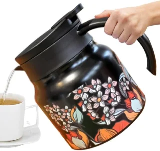 Geïsoleerde warme dranken dispenser 800 ml zwart