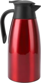 Geïsoleerde waterkoker thermoskan dispenser 2 liter wijnrood