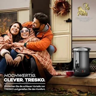 Glühweinautomat en warmwaterdispenser RVS