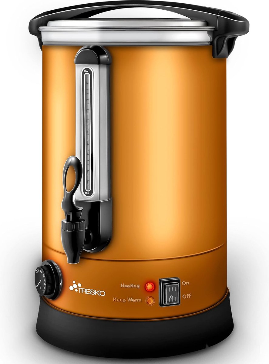 De Glühweinketel 10L met thermostaat in één oogopslag
