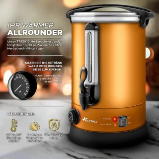 Glühweinkoker 30 L - RVS Glühweinautomaat