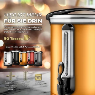 Glühweinkoker 30 L - RVS Glühweinautomaat