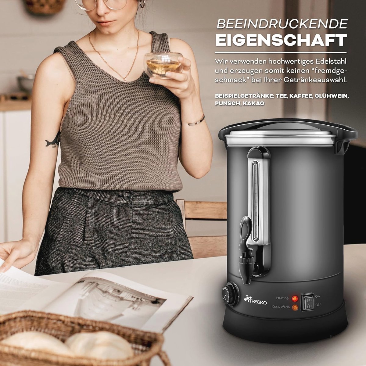 Glühweinkoker RVS 6,8L