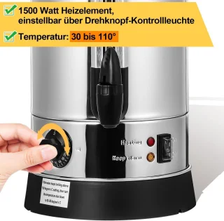 Glühweinkoker RVS 8 L