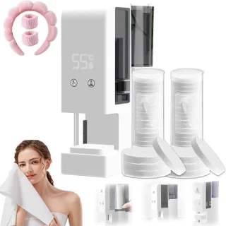 Handdoekdispenser verwarmer 500 ml wit