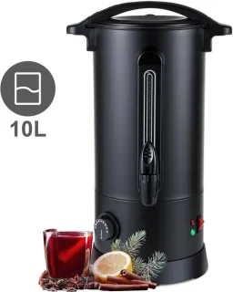 Heetwaterdispenser 10 L, RVS 201, met tapkraan
