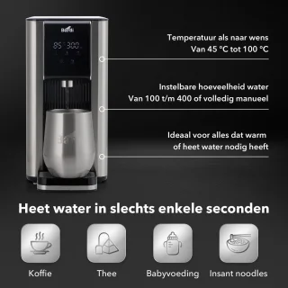 Heetwaterdispenser 2,6L RVS