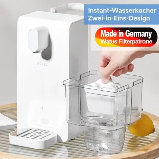 Heetwaterdispenser 3.4L met Waterfilterpatroon en 5 Instelbare Standen