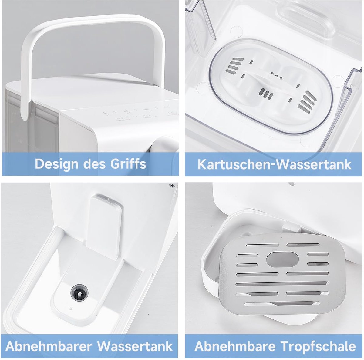 Heetwaterdispenser 3.4L met Waterfilterpatroon en 5 Instelbare Standen
