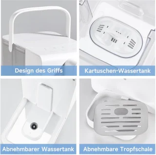 Heetwaterdispenser 3.4L met Waterfilterpatroon en 5 Instelbare Standen