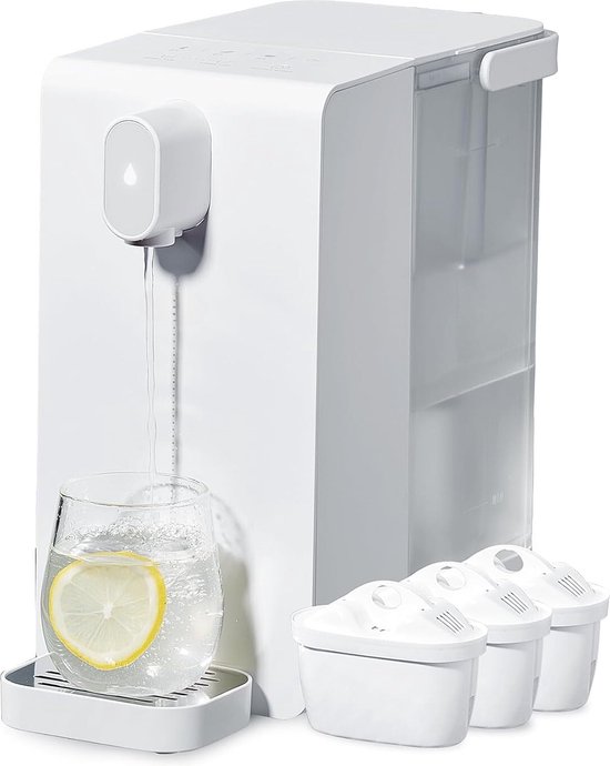 Heetwaterdispenser 3.4L met Waterfilterpatroon en 5 Instelbare Standen