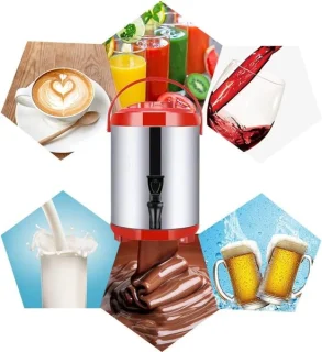 Heetwaterdispenser 8 liter rood
