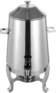 Heetwaterdispenser - Drankdispenser Warmhoudbak - Dranken Serveren - Met Kraan - 13L Capaciteit - Zilver