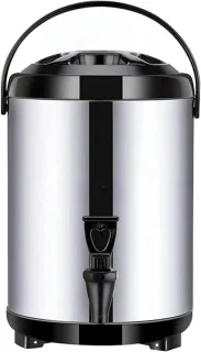 Heetwaterdispenser met kraan 6 liter zwart