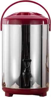 Heetwaterdispenser RVS 6 liter rood