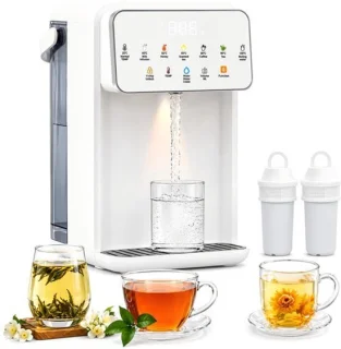 Heetwaterdispenser ultrafiltratie – kunststof wit