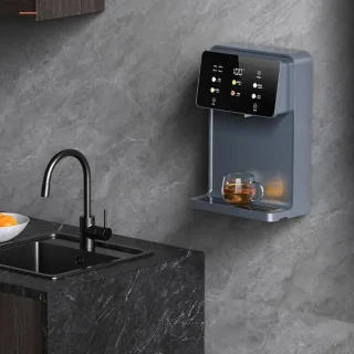 Heetwaterdispenser warmwaterkraan boiler met wandmontage - zwart