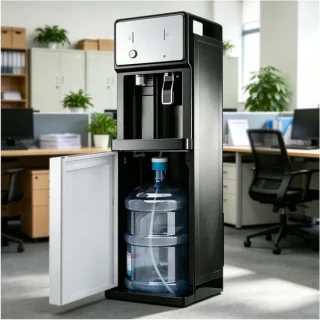 Heetwaterdispenser - Waterkoeler - Dranken Bereiden - Onderlader Fles - 24 Liter Per Uur - Zwart