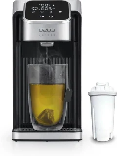 Heetwaterdispenser - waterkokerapparaat - zilver zwart
