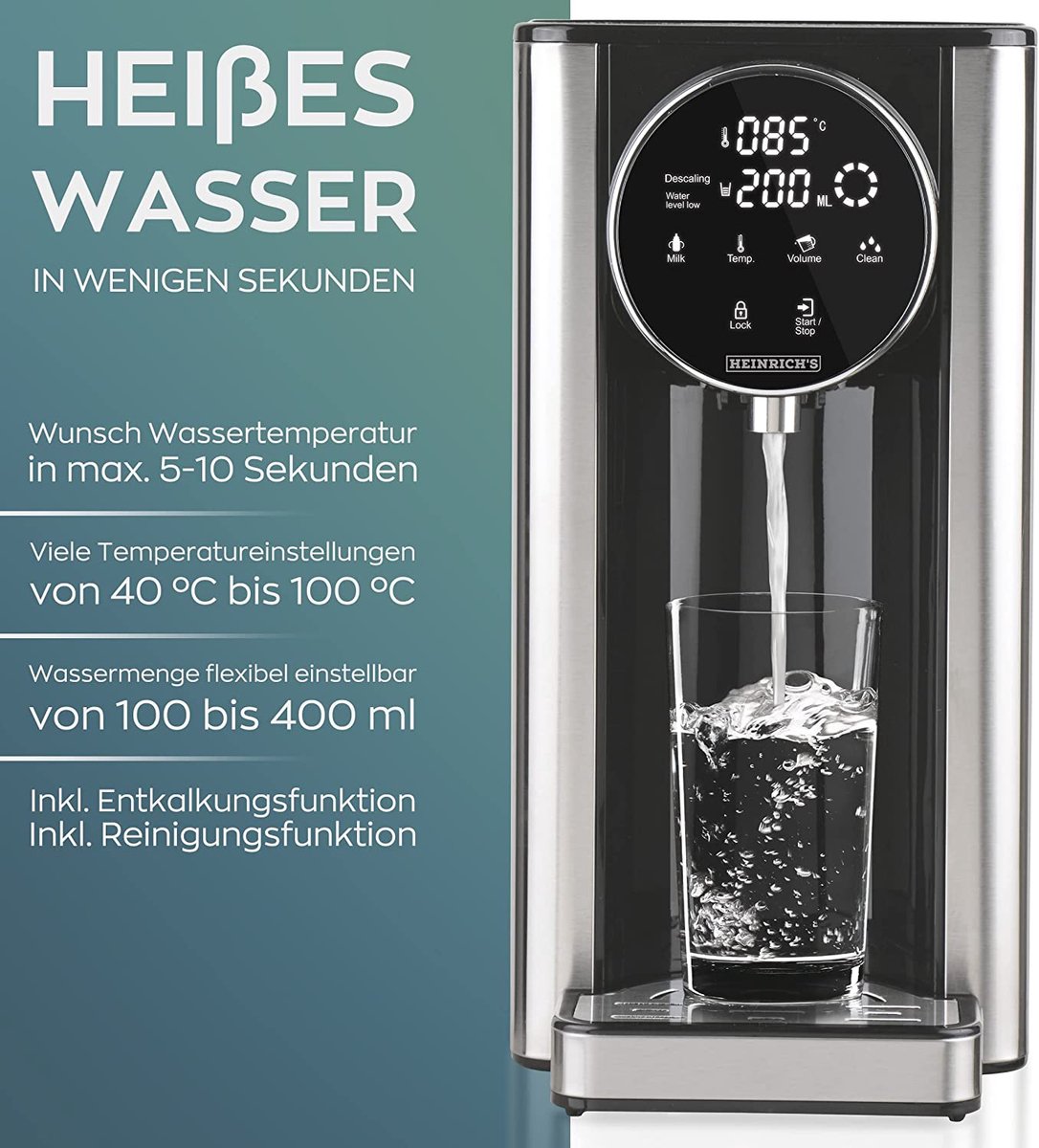 Heinrich’s HWS 8731 Heetwaterdispenser 2.7L