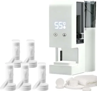 Hete handdoekdispenser wit