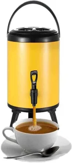 Horeca urn - warme drankdispenser - 6L tot 12L - citroen geel