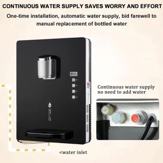 Instant warm waterkraan wandmontage wit