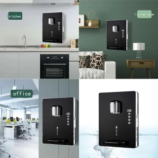 Instant warm waterkraan wandmontage wit