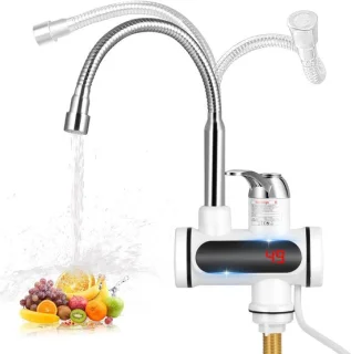 Instant warmwaterkraan 230 V 3000 W RVS ShopVlot