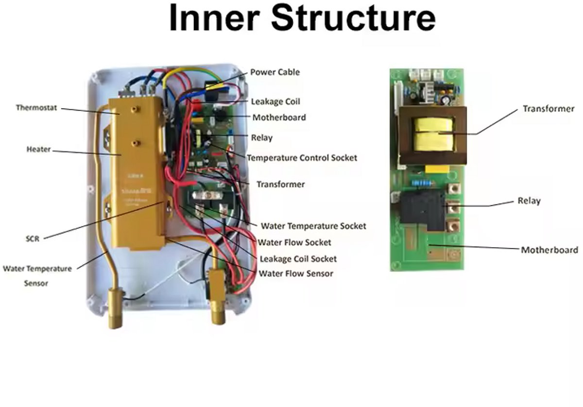 Instant Water Heater Electric Tankless for Shower and Kitchen