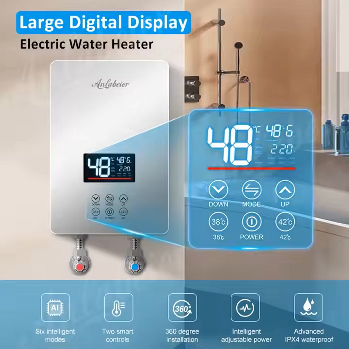 Instant Water Heater Electric Tankless