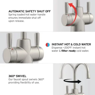 Instant Waterdispenser - Satijn Nikkel