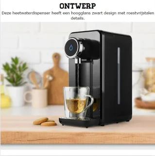 Instant Waterkoker 2.5L Warmwaterdispenser Zwart