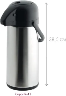 Isoleerkan met pomp 4 liter rvs