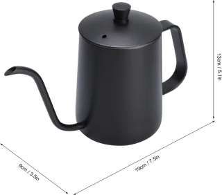 JeiibrZui Zwanenhals Waterkoker Zwart