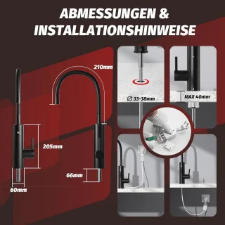 Keukenkraan met doorstroomboiler