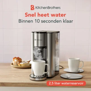 KitchenBrothers Heetwaterdispenser 2.5L RVS