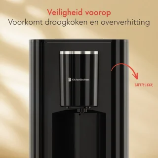 KitchenBrothers Heetwaterdispenser 2.9L Zwart