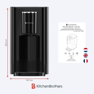 KitchenBrothers Heetwaterdispenser 2.9L Zwart