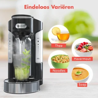 KitchenBrothers Heetwaterdispenser 2L RVS/Zwart