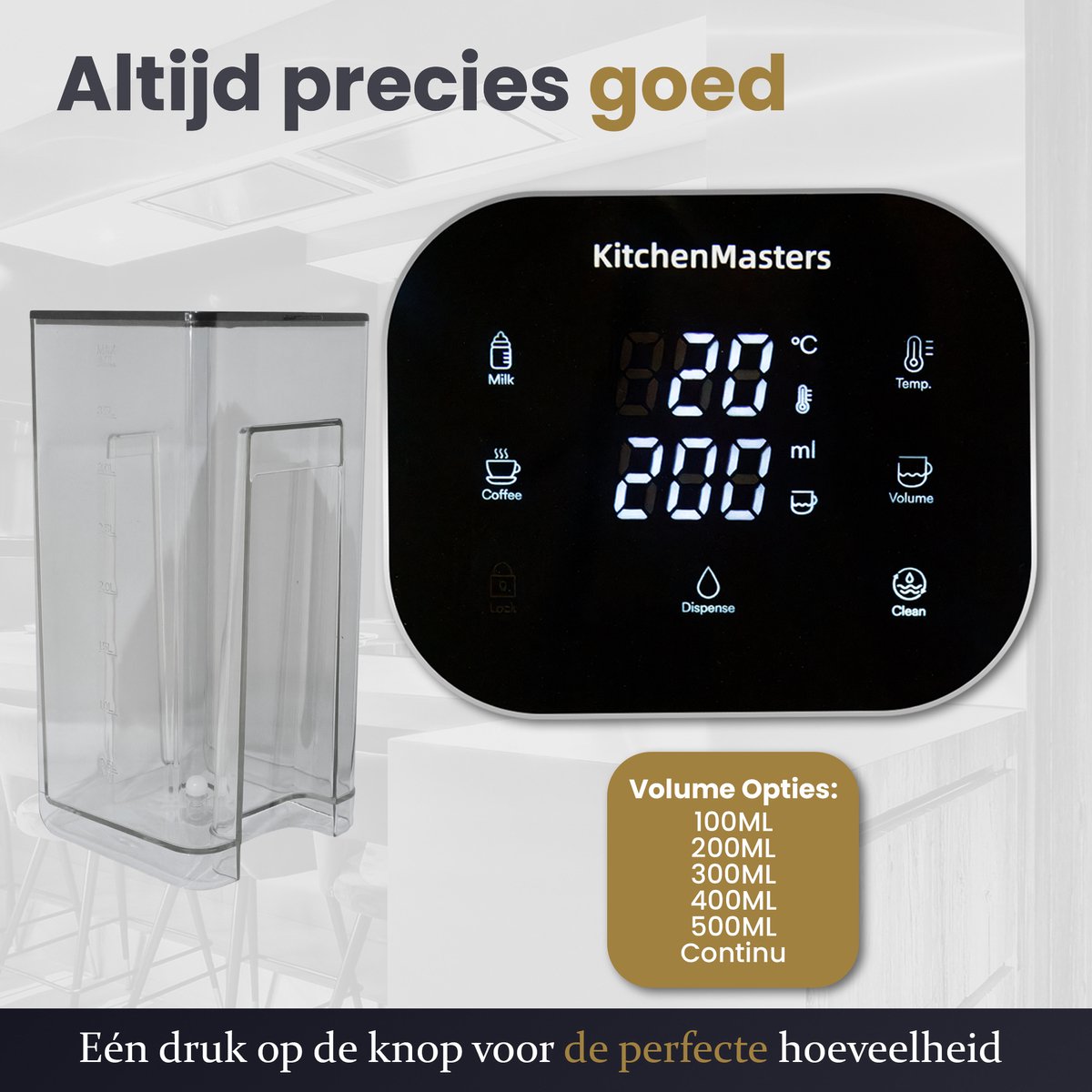 KitchenMasters Heetwaterdispenser 4L