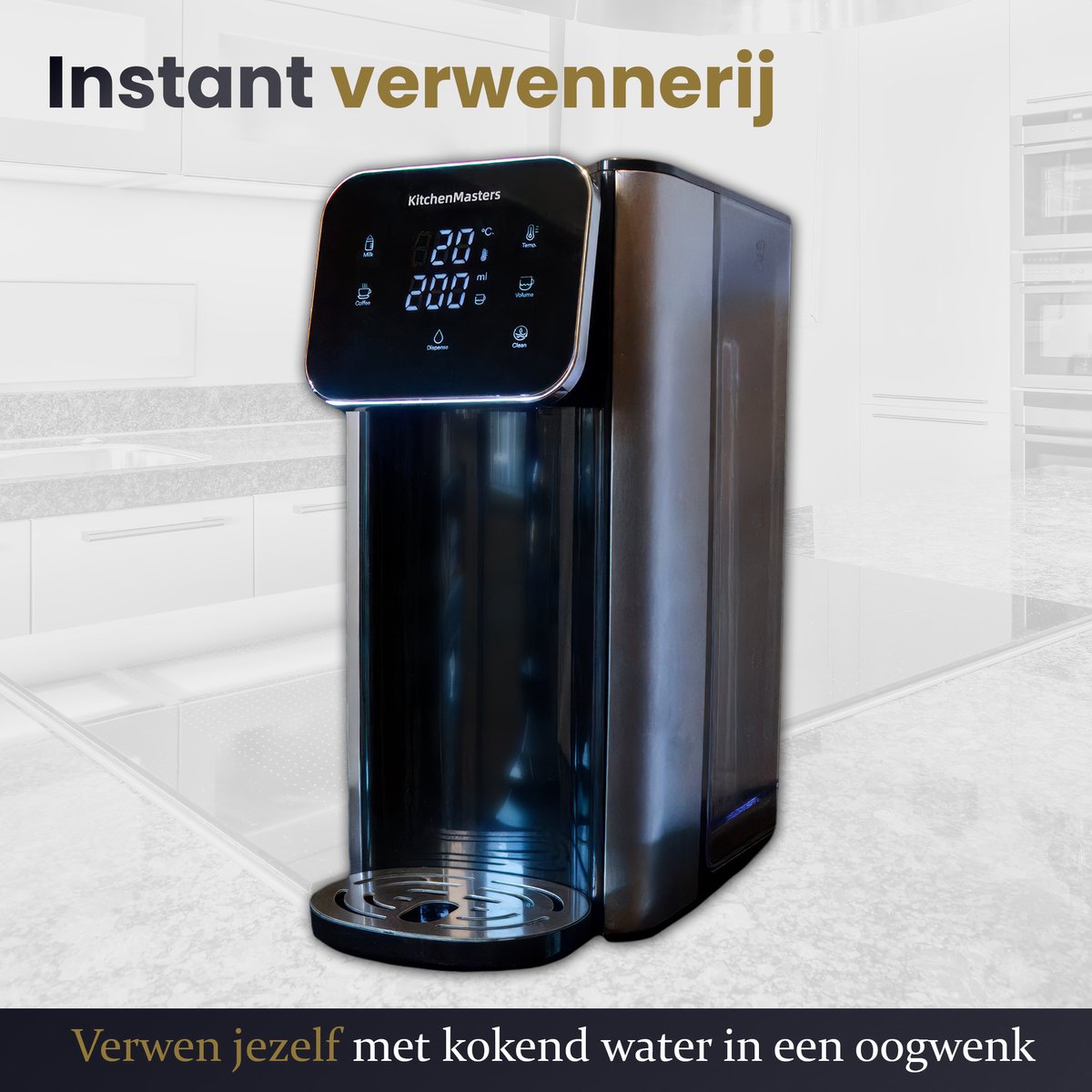 KitchenMasters Heetwaterdispenser 4L