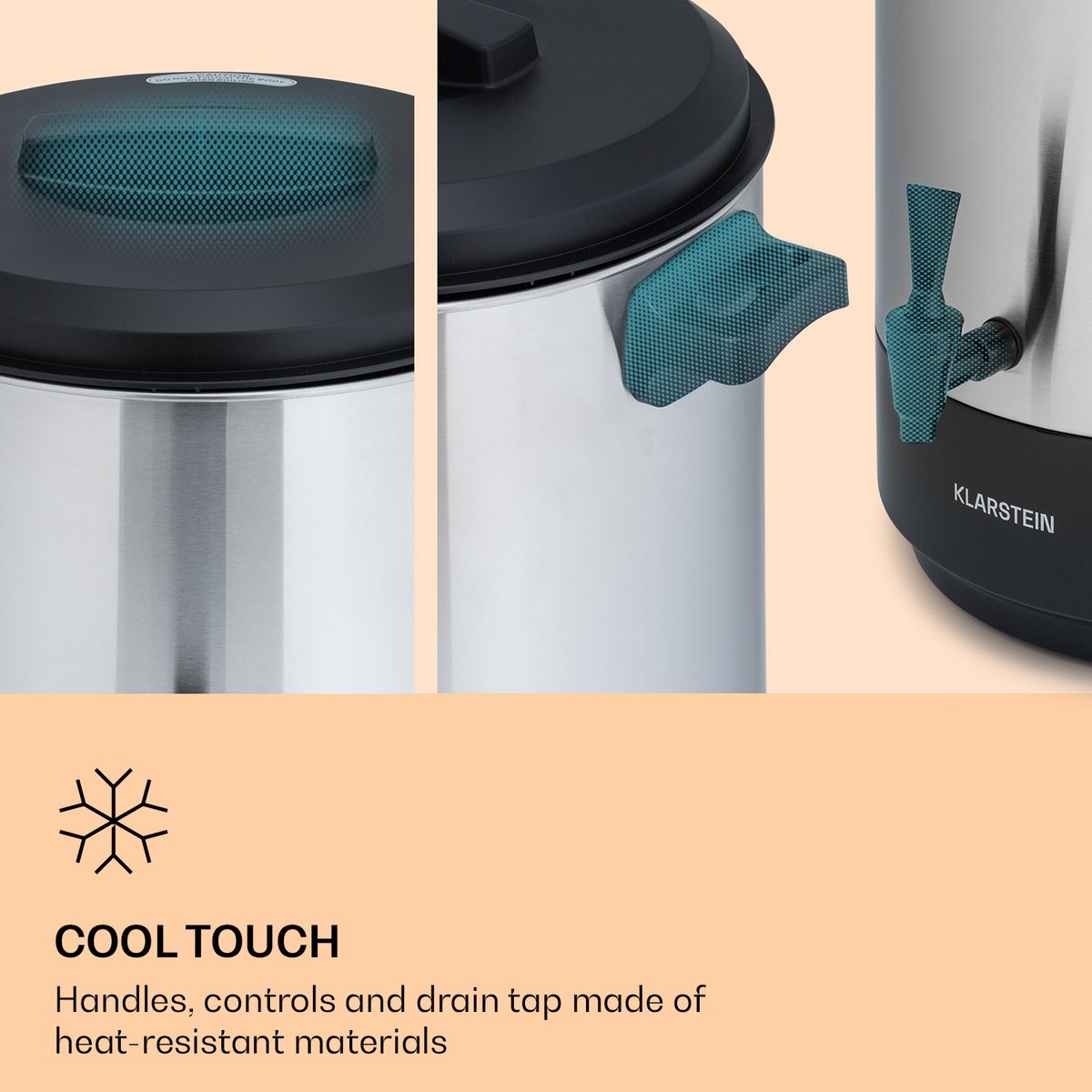 Klarstein Inmaakmachine 25L RVS Heetwaterdispenser